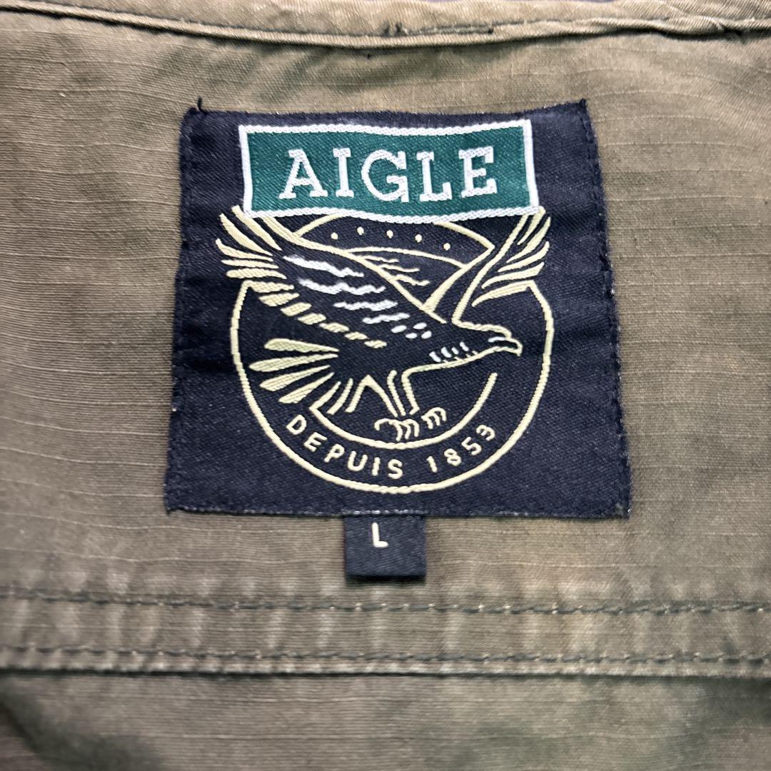7BS2【AIGLE】フィッシングベスト　アウトドア　フェス　古着used