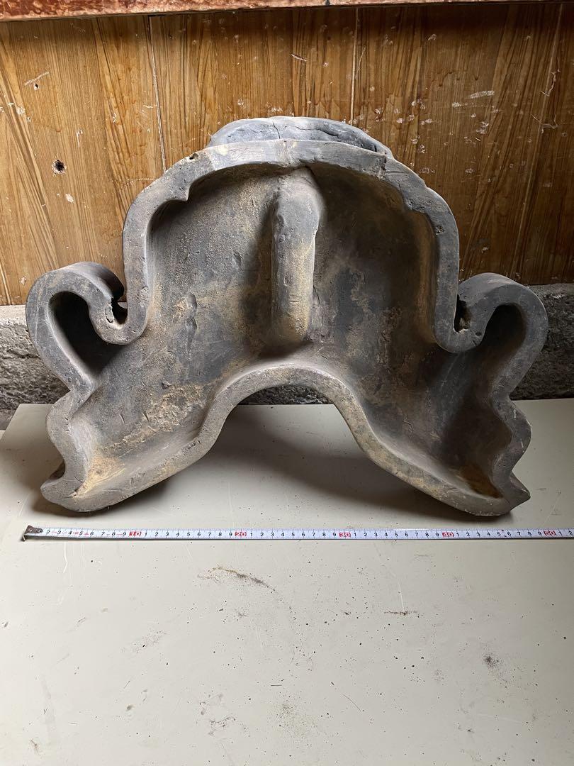 鬼瓦 骨董品 魔除け 置物 ④ - メルカリ