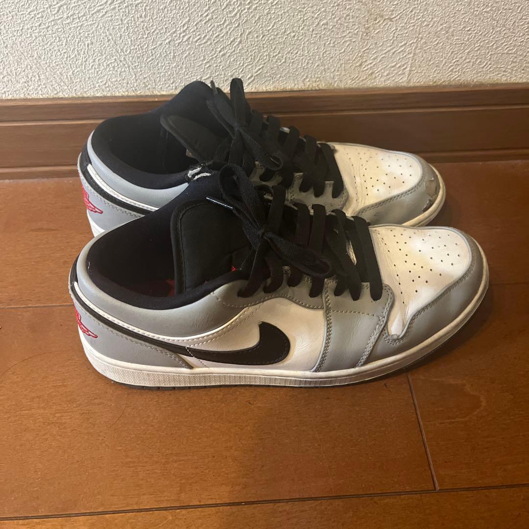 Nike Air Jordan 1 Low ホワイト/グレー/ブラック