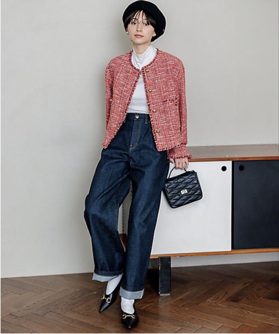 【再入荷！】 ストレッチ 2024Autumn】23区DENIM ワイドパンツ メルカリ - 40 濃紺 パンツ