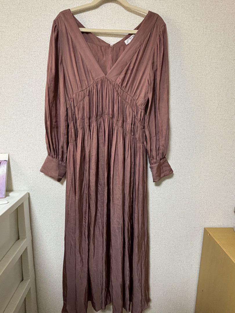 ワンピース Side Bow Vintage Twill Dress