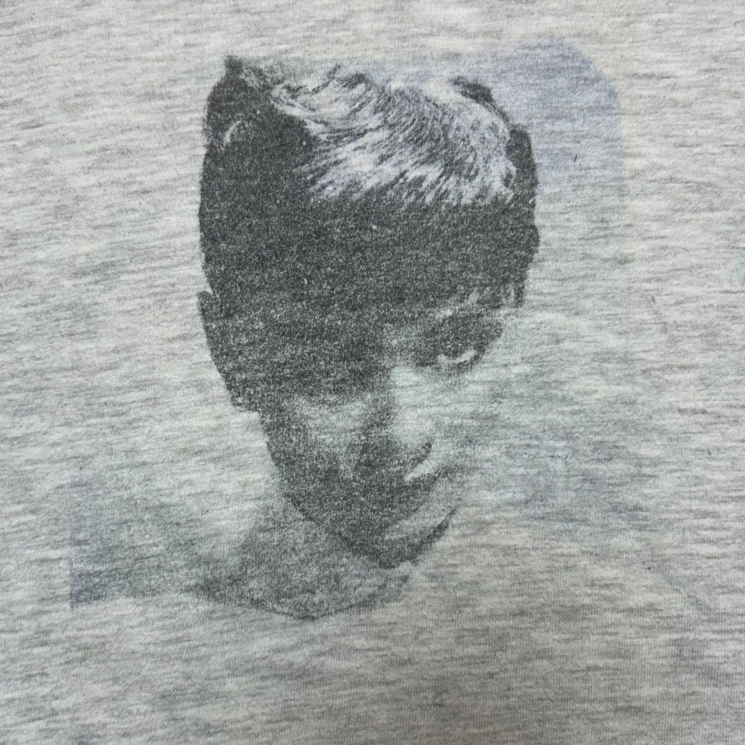 90s Vintage オードリー・ヘプバーン 霜降りグレー コットン Tシャツ