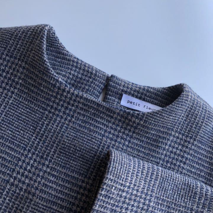 りしました ウールシャギー handmade グレンチェック W2GP6-m44422151903 2wayワンピース 『かみのある