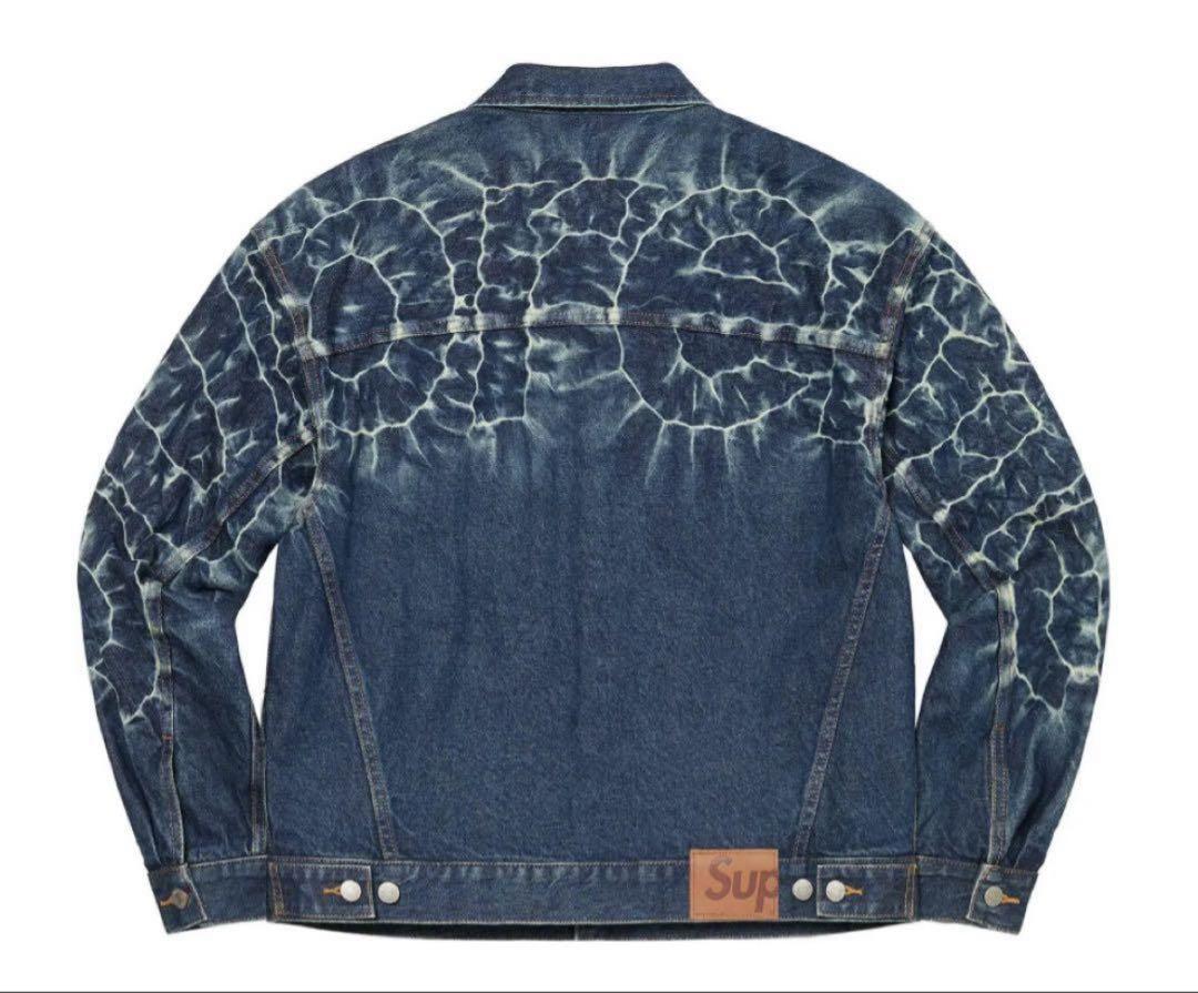 ジャケット・アウター supreme Shibori Denim Trucker Jaket S