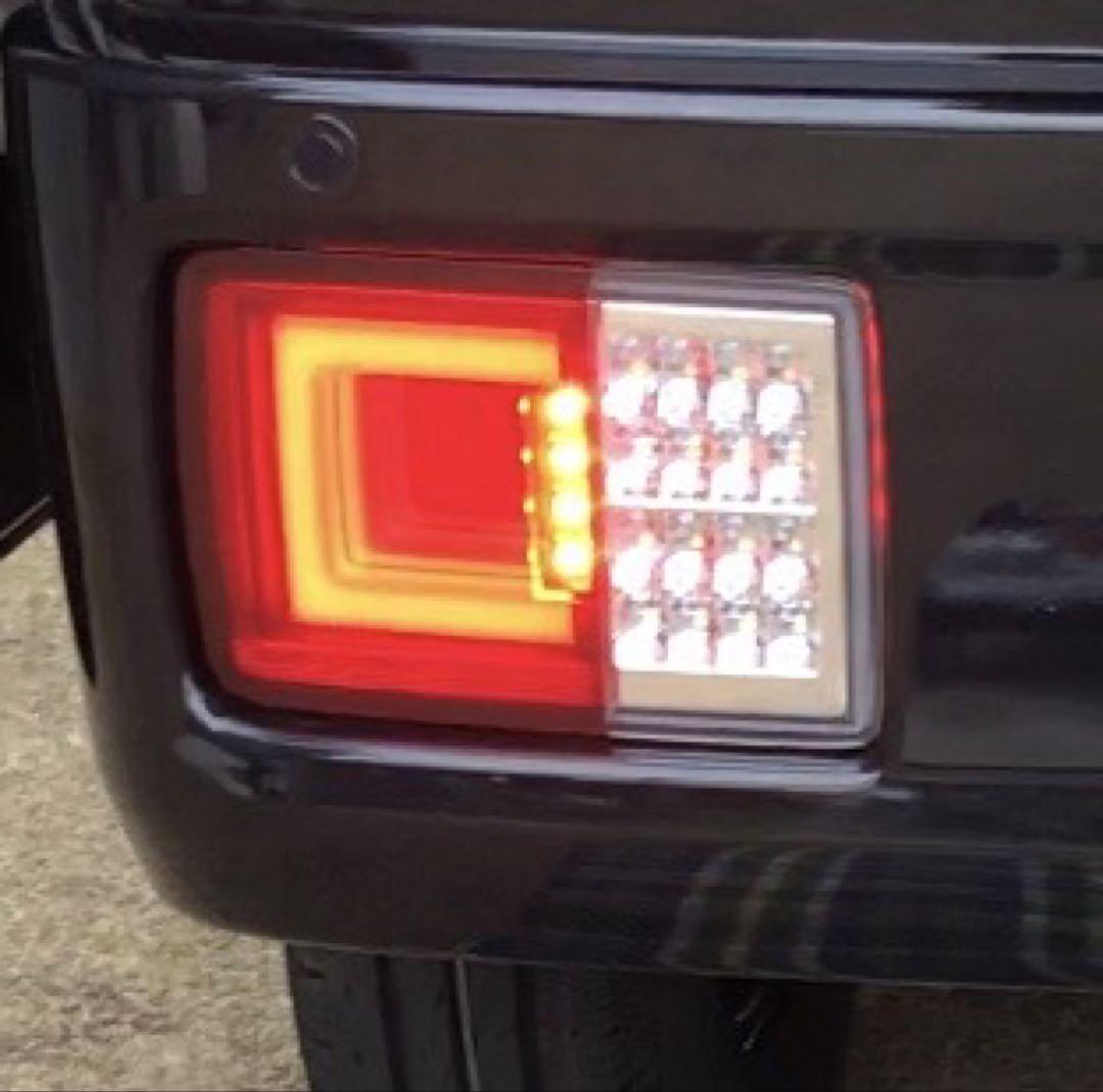 エブリバンDA17V用LEDシーケンシャルテールランプ　レッドクリア