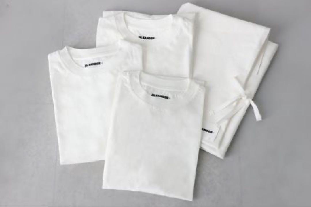新品　JIL SANDER ホワイト 半袖Tシャツ S 1枚 新品未使用 JIL SANDER ホワイト Tシャツ 1枚の値段です - メルカリ