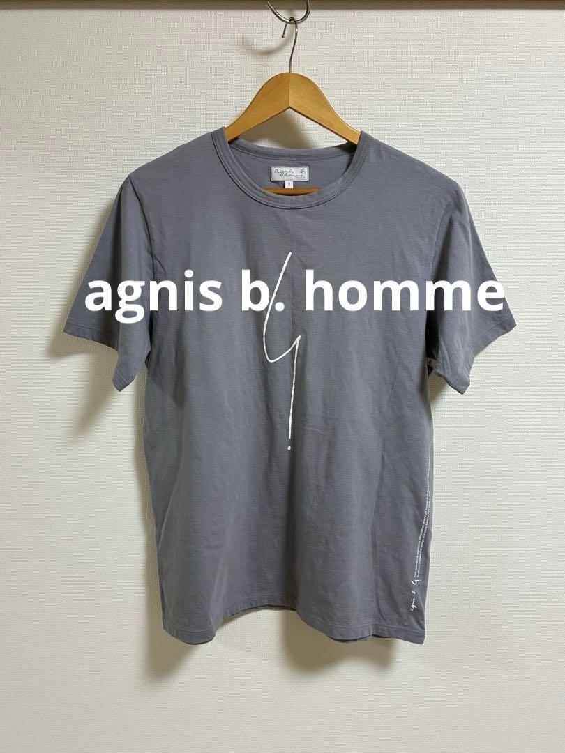 アニエス・ベー　オム　ロゴTシャツ　日本製