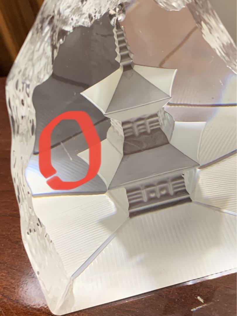 置物 二重の塔 ホヤクリスタル 画像9