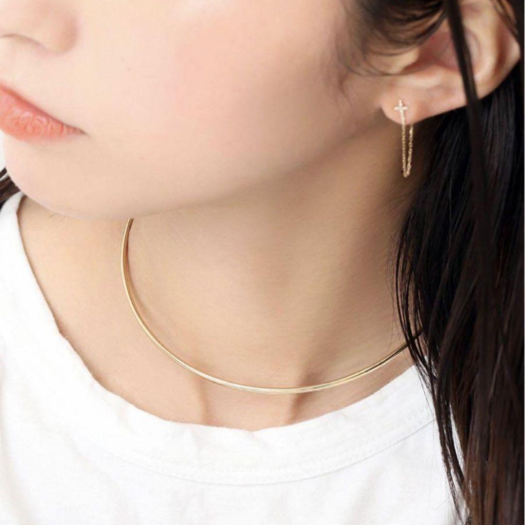 美品♡lilas　2.5パイプC型チョーカー K10　スピックアンドスパン　リラ