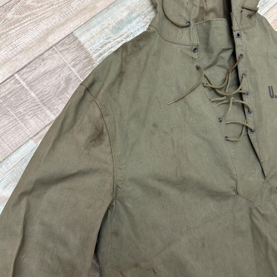 希少 40s US NAVY USN 海軍 デッキパーカー レインパーカー M