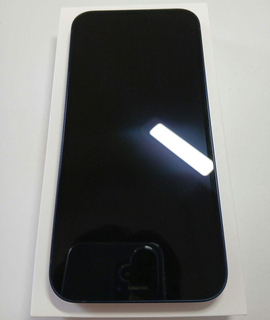 100%バッテリーApple iPhone12 128GB (青)