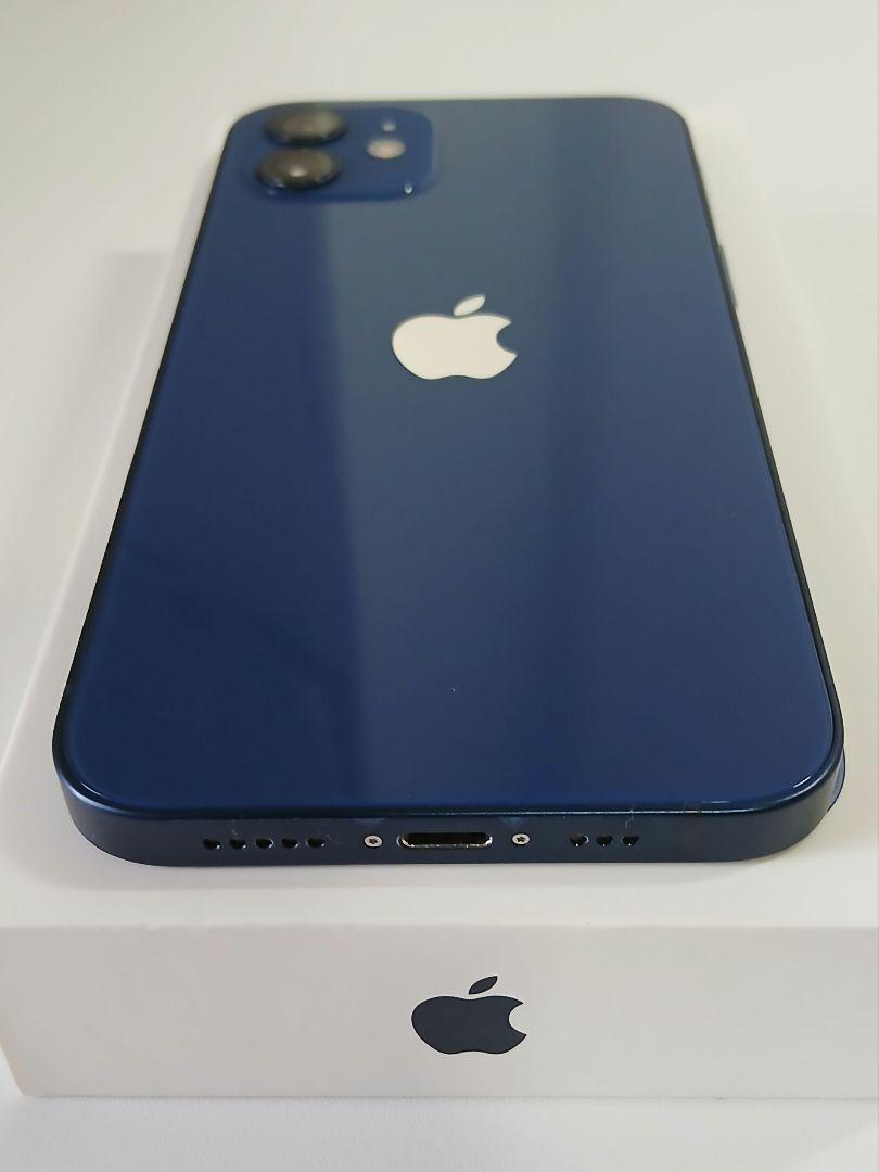 100%バッテリーApple iPhone12 128GB (青)