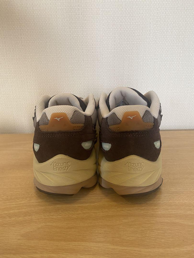 【美品】MIZUNO WAVE RIDER β 23.5cm ブラウンスニーカー