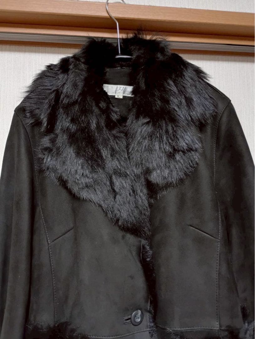 ブラックファーロングコート ブラックファーロングコート