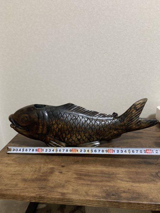 囲炉裏 置物 木塊 kXTxg-m44439316652 鯉 即納限定品