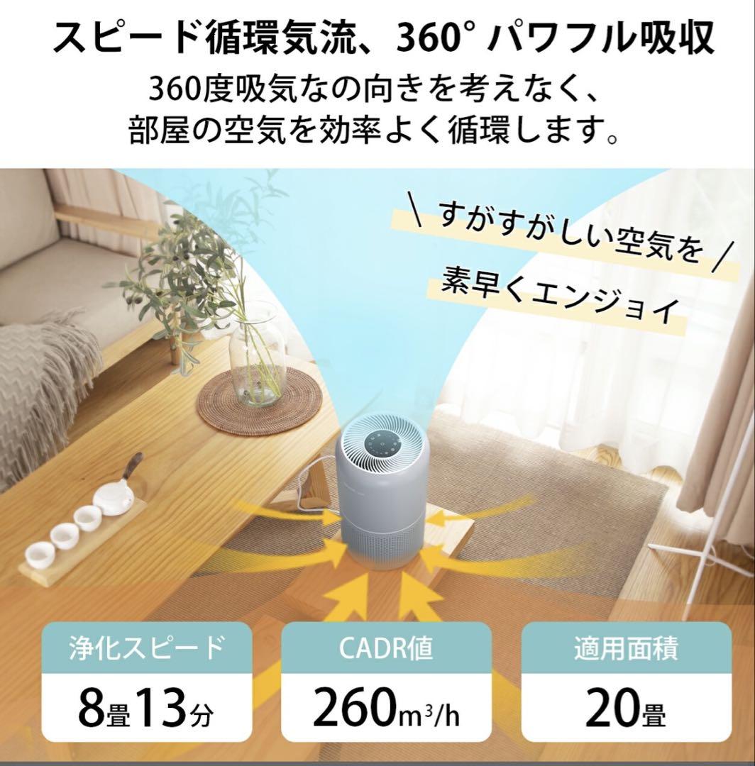 Levoit Core P350 空気清浄機 ホワイト 20畳まで対応