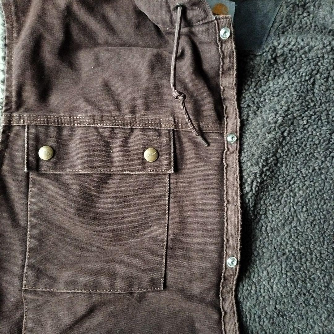 希少！超レア！【carhartt】ダックベスト裏ボアブラウン