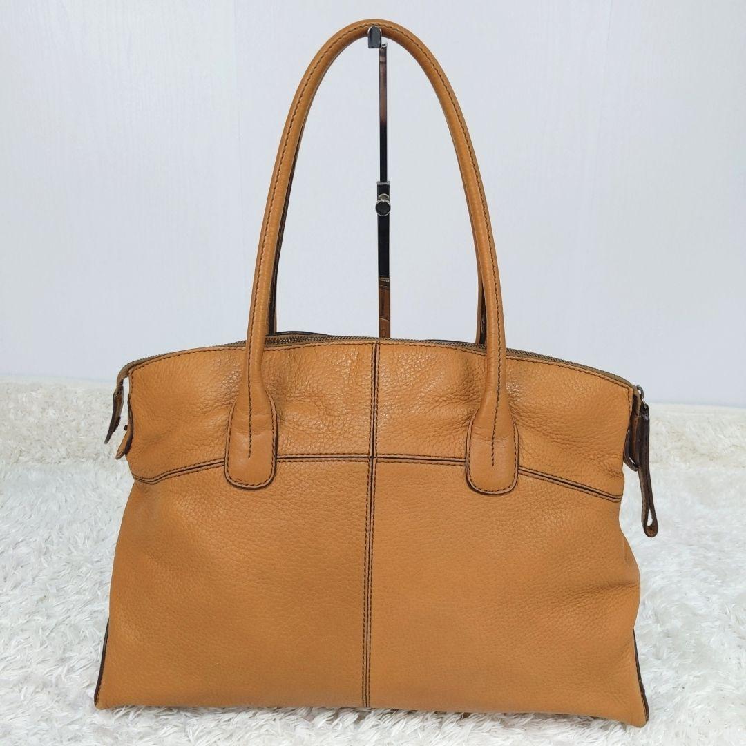 【公式】 良品♥トッズ オレンジ レザー イタリア製 A4収納可 Dバッグ トートバッグ - トートバッグ