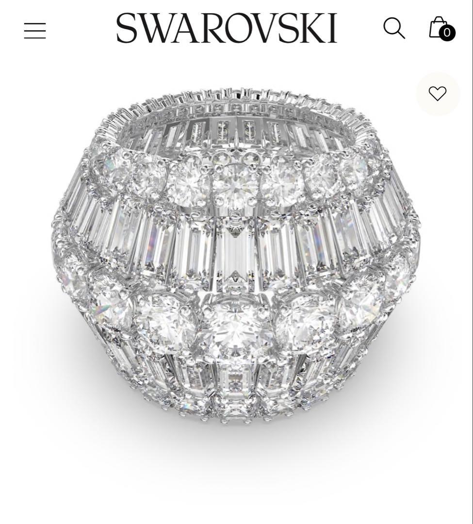 美品✨Swarovski スワロフスキー　Hyperbola リング　58号