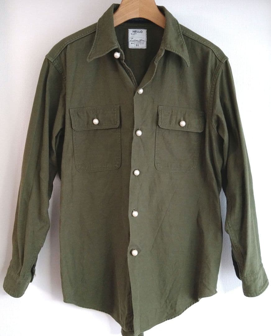 MADISONBLUE ハンプトンパールボタンシャツM MADISON BLUE