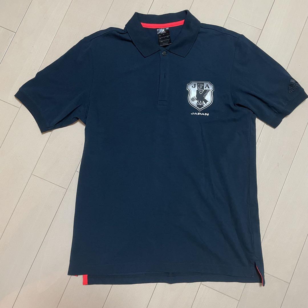 【JFA支給】adidas JFA テクニカルスタッフ　ポロシャツ　Ｌサイズ adidas JFAポロシャツ L サッカー日本代表 - メルカリ