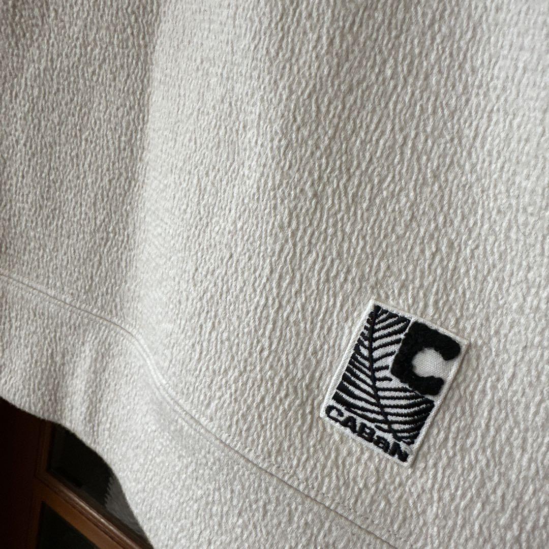 超人気の雑貨店 CABAN アイボリー 象刺繍 コットンウール スウェット トップス