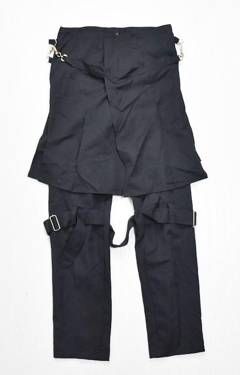 BOY LONDON スカート付きボンテージパンツ 黒 ブラック S