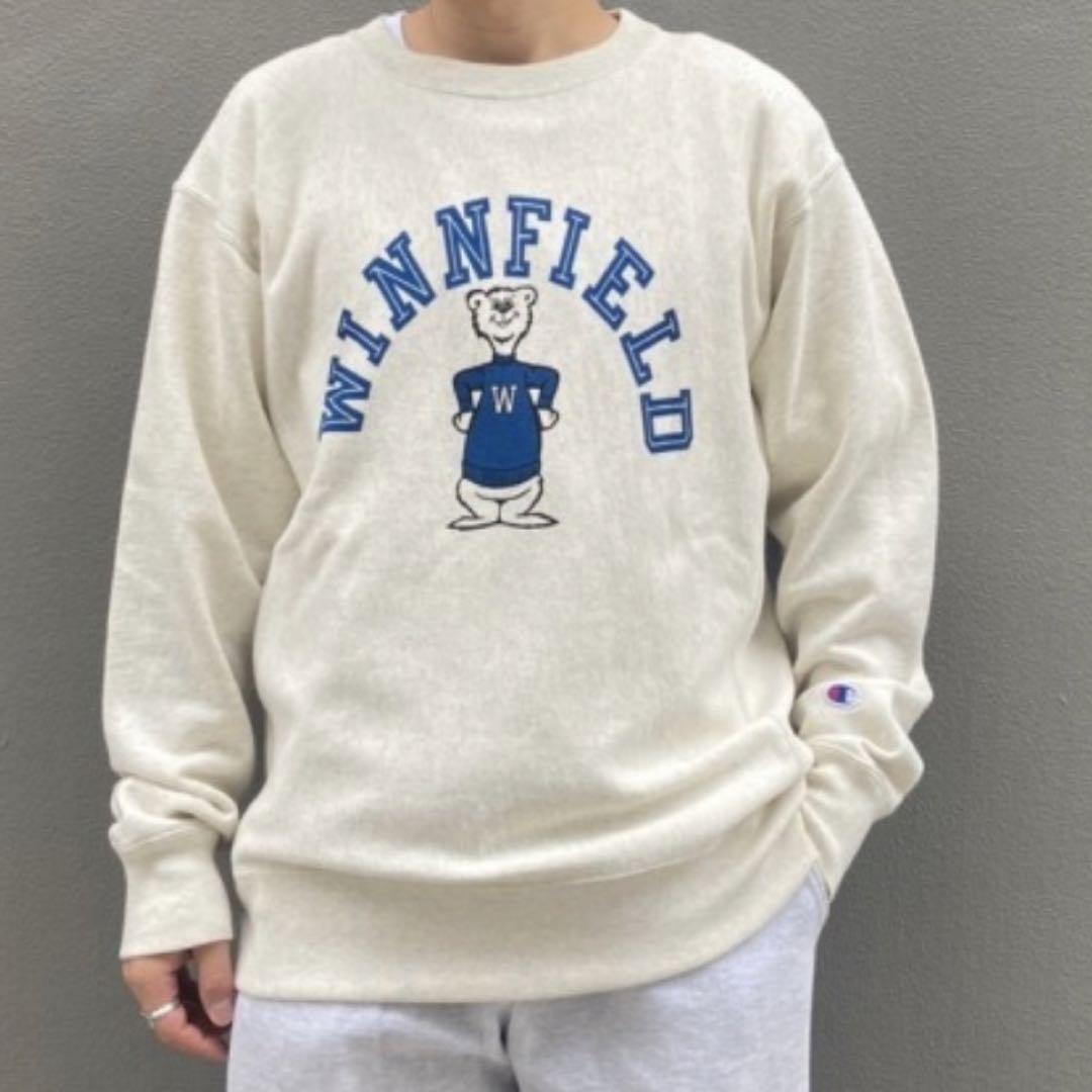 【美品】チャンピオン リバースウィーブクルーネックスウェットシャツ クマ