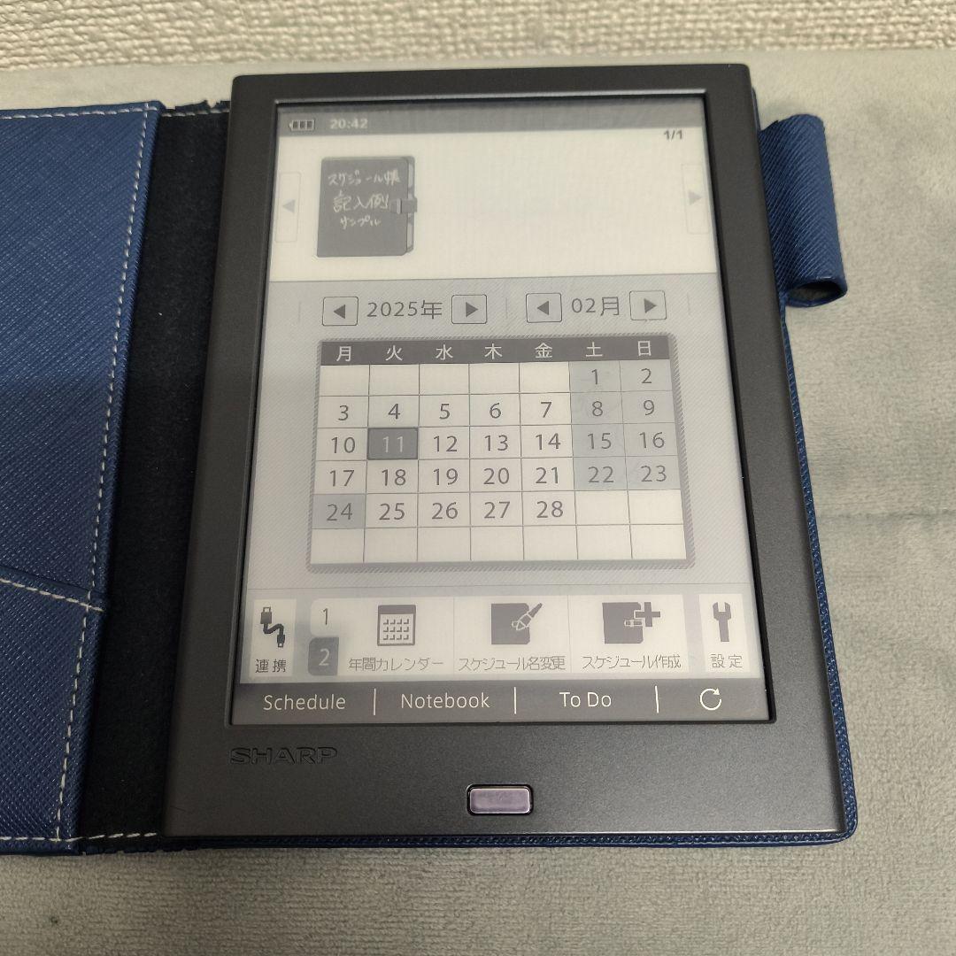 【格安】シャープ 電子メモ WG-PN1 手帳機能付き｜Eink