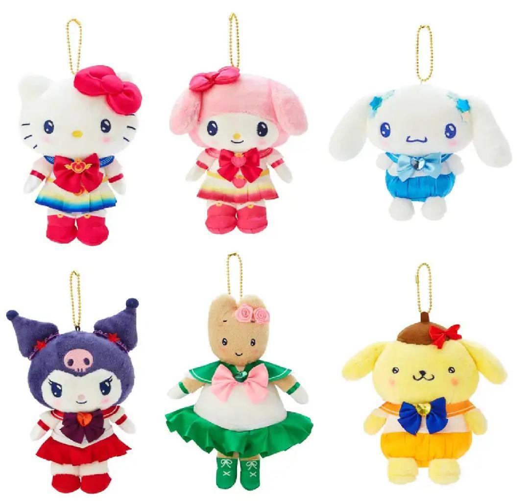 ☆セーラームーン×サンリオキャラクターズ　マスコットキーホルダー　6個セット