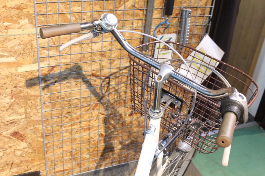 【大阪堺市/引取】【中古】シティサイクル/27インチ/白/クラシカルフレーム