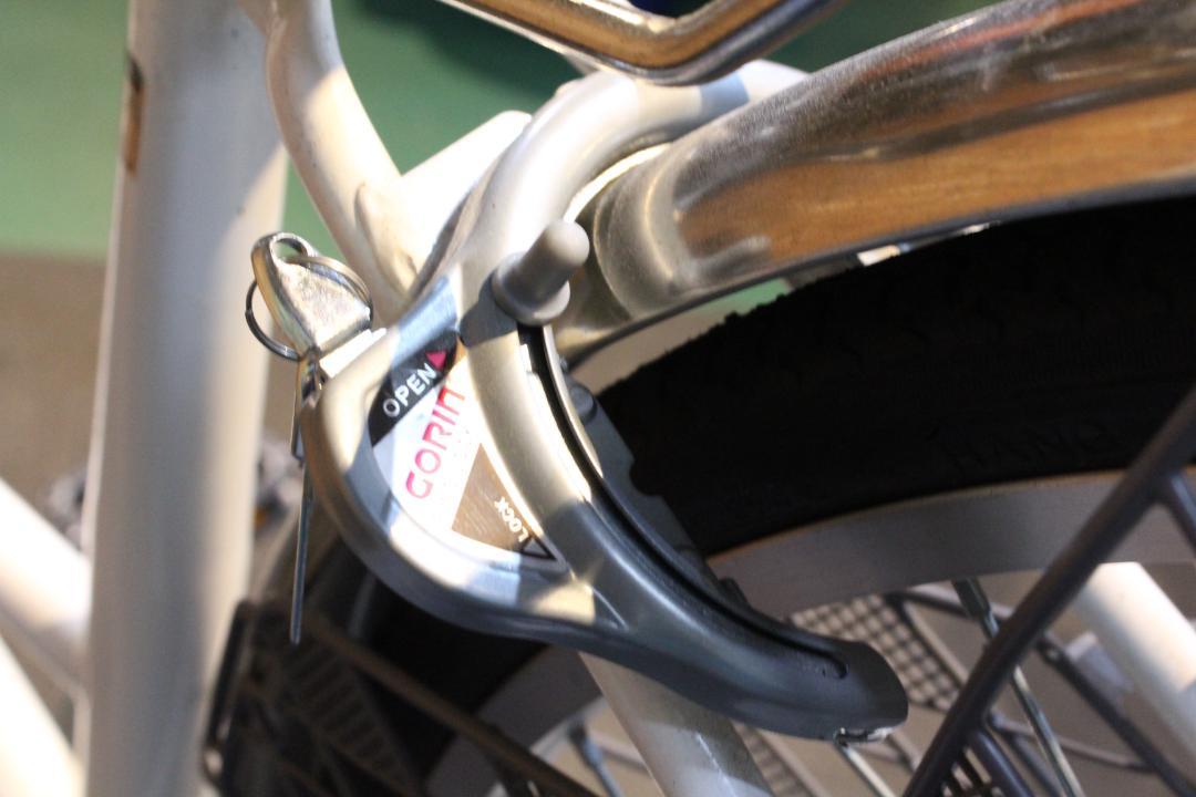 【大阪堺市/引取】【中古】シティサイクル/27インチ/白/クラシカルフレーム