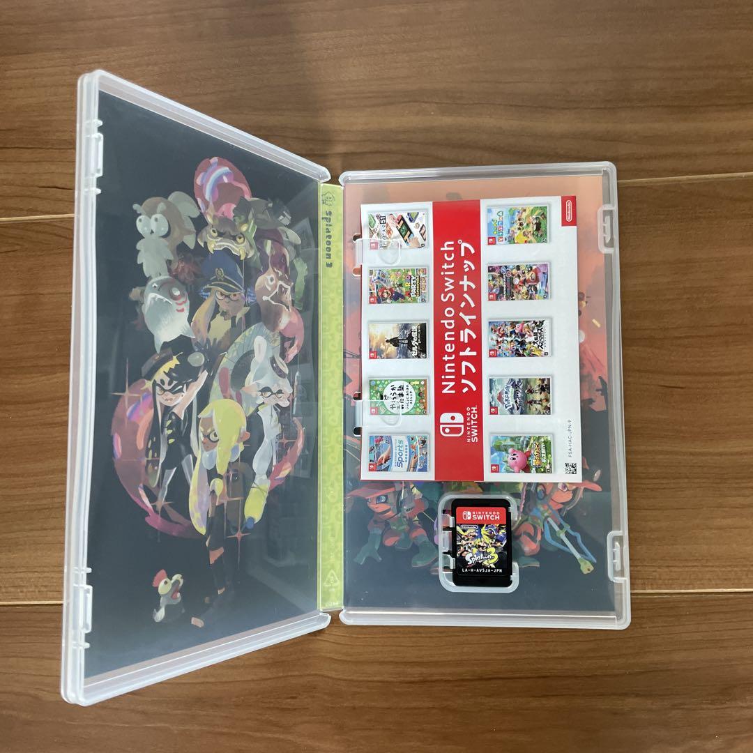 SDカード付き　Nintendo Switch Splatoon本体のみ Nintendo Switch 本体 ➕ Splatoon 3 SDカード付 - メルカリ
