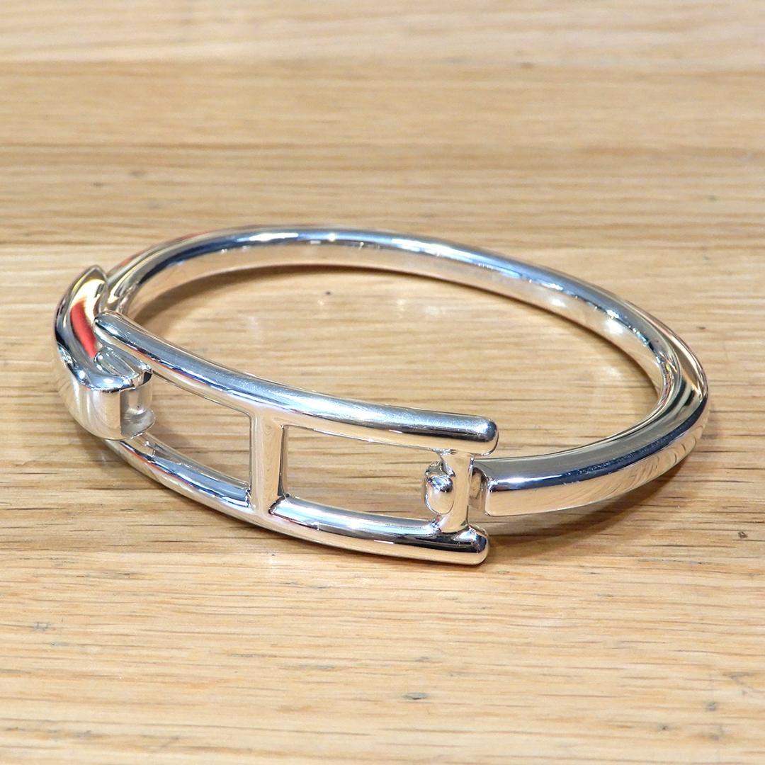 現行 HERMES エルメス スーパーH エナメルブレスレット バングル
