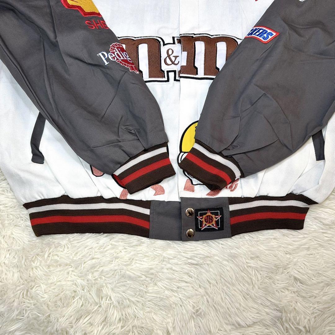 JH DESIGN レーシングジャケット m&m 白 FORD NASCAR