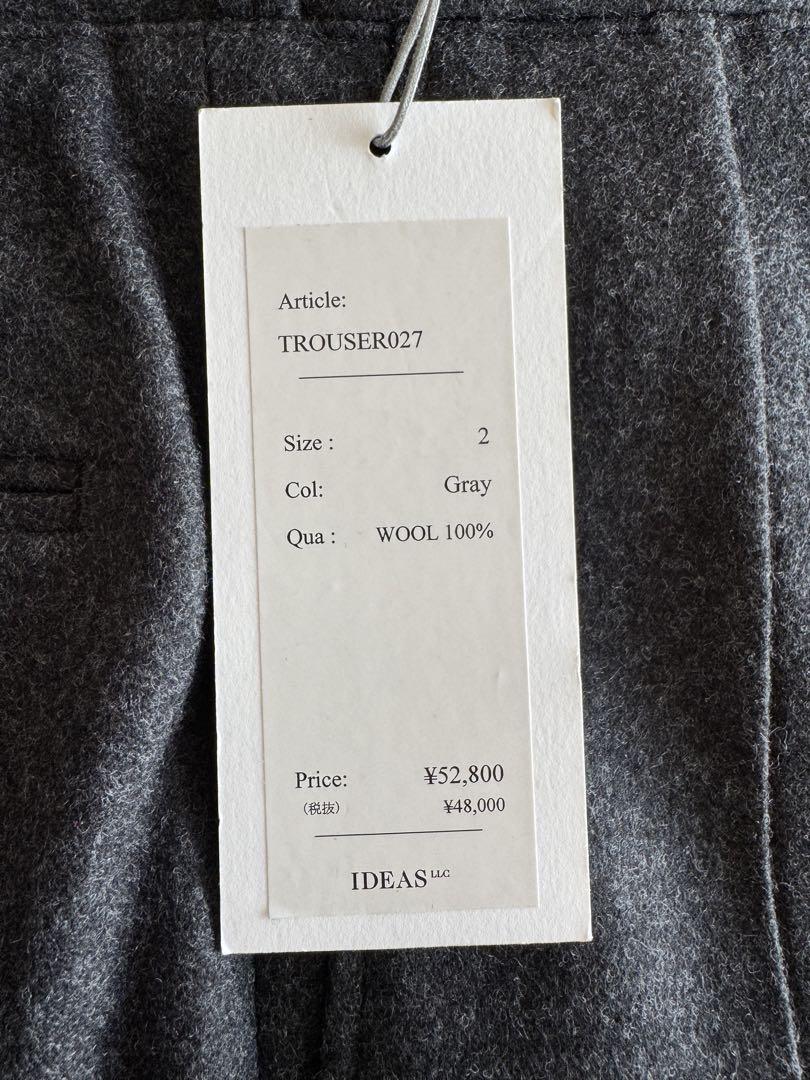 【新品タグ付】HEUGN ユーゲン　TROUSER027 Freddie グレー