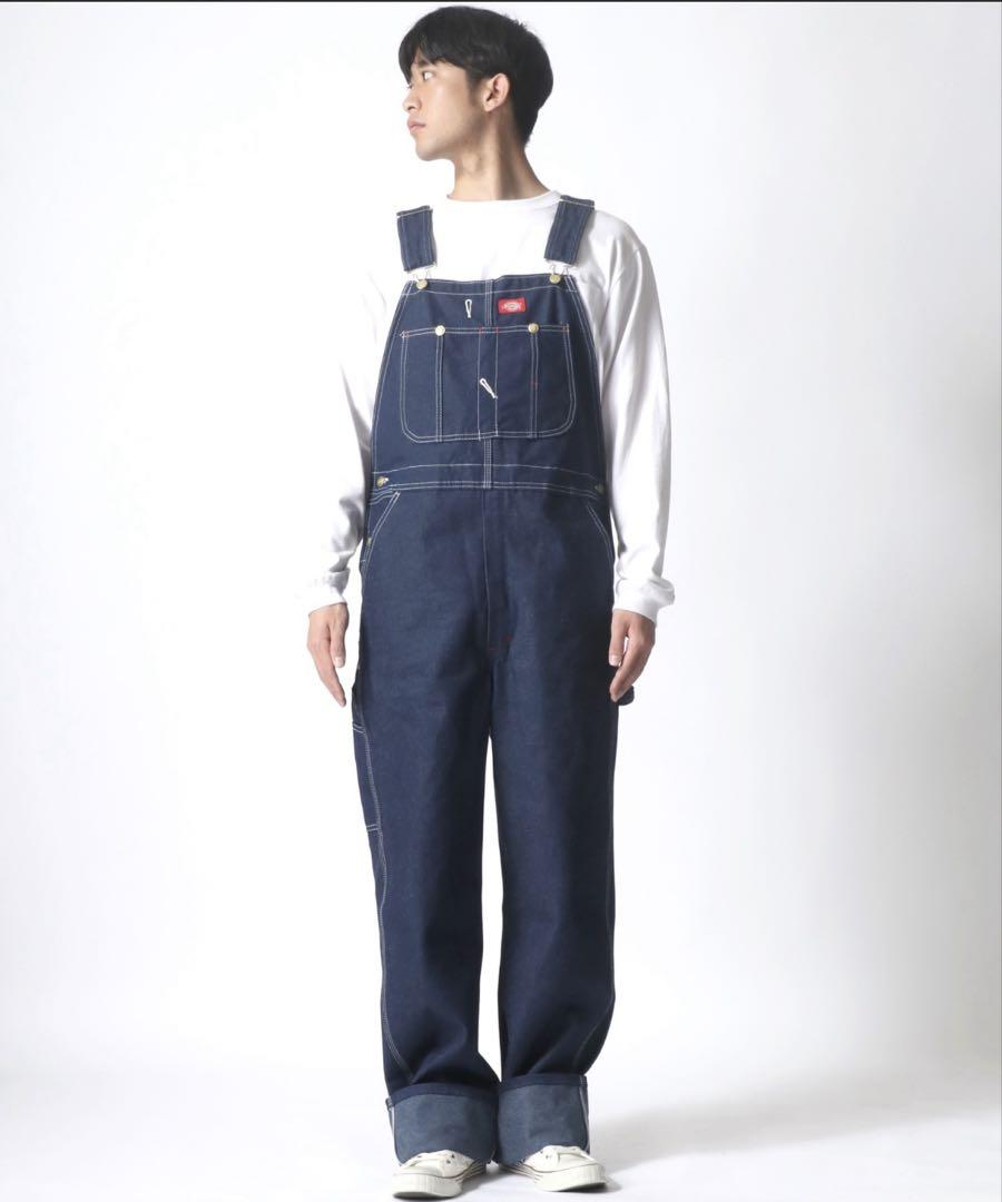Dickies/デニム ヒッコリー オーバーオール