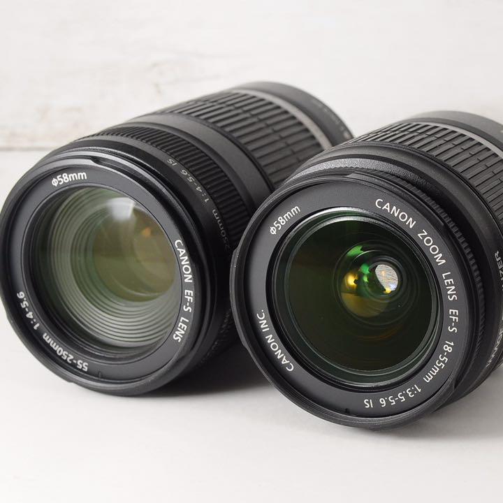 新品品質保証 ❤️嬉しいダブルレンズ❤️スマホ転送❤️Canon kiss X3 UL9ix-m44486389940 高評価新作