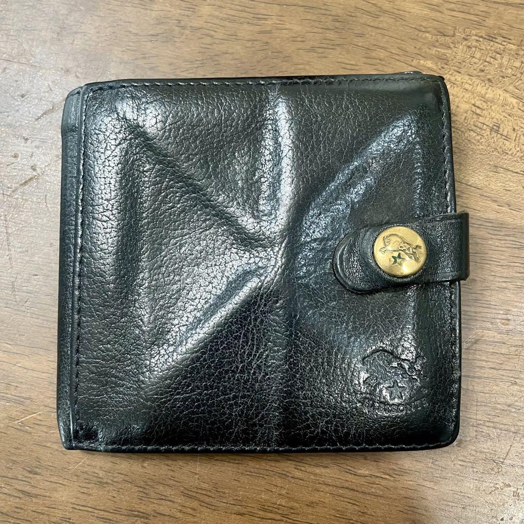 イルビゾンテ　黒 レザー 二つ折り財布