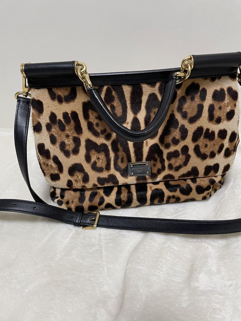 DOLCE&GABBANA ドルチェ＆ガッパーナ シシリー ヒョウ柄 バッグ