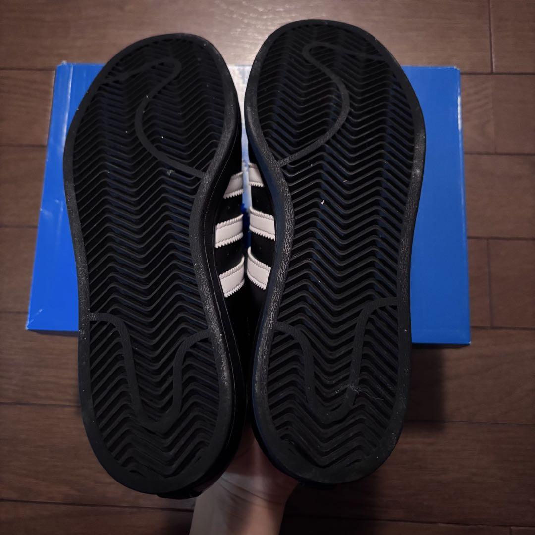 adidas superstar スーパースター black 24cm