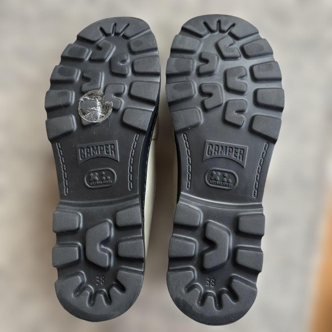 CAMPER メリージェーンシューズ 軽量 ホワイト 38 24~24.5cm