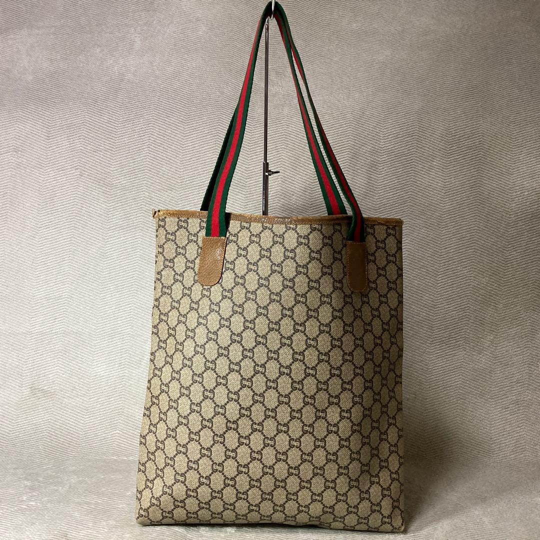 GUCCI plus トートバッグ GGスプリーム シェリーラインΩ