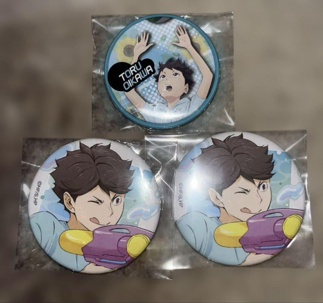 【値下げ】ハイキュー　水遊び　缶バッジ　及川 ハイキュー!! TO THE TOP 水遊び 缶バッジ 及川徹 - メルカリ