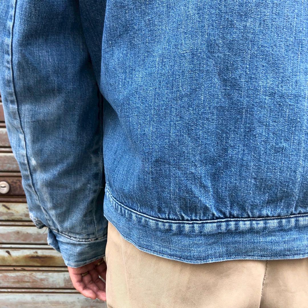 希少 60s USA製 WRANGLER ヴィンテージ ジップ デニムジャケット メンズ