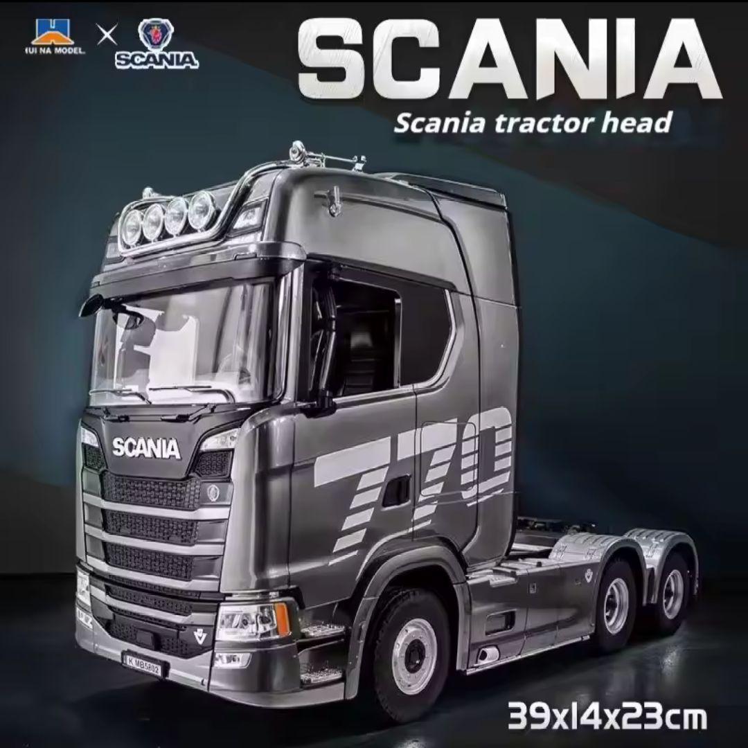 【新品】スカニア 770S V8 ヘッド本体+トレーラーセット 1/18 レッド 新品】スカニア 770S V8 ヘッド本体+トレーラーセット 1/18