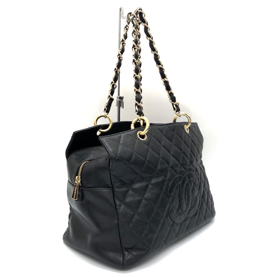 CHANEL キャビアスキンチェーントートバッグ 2406009 画像2