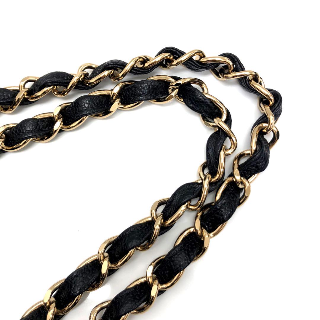 CHANEL キャビアスキンチェーントートバッグ 2406009 画像8