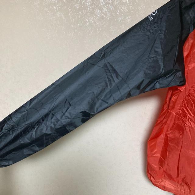 ノースフェイス 防水シェル ナイロンジャケット 赤 黒 メンズ Mサイズ