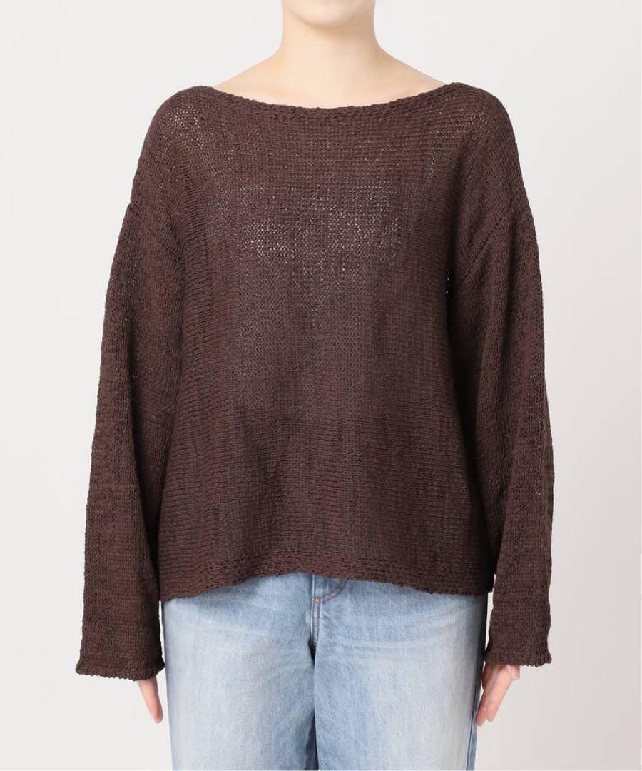Plage linen mix loose プルオーバー トップス